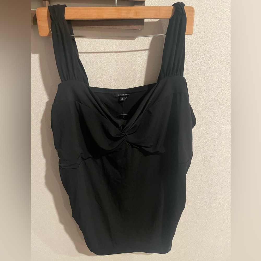 NWT Torrid‎ Black Twist Front Tank Top Size 4x